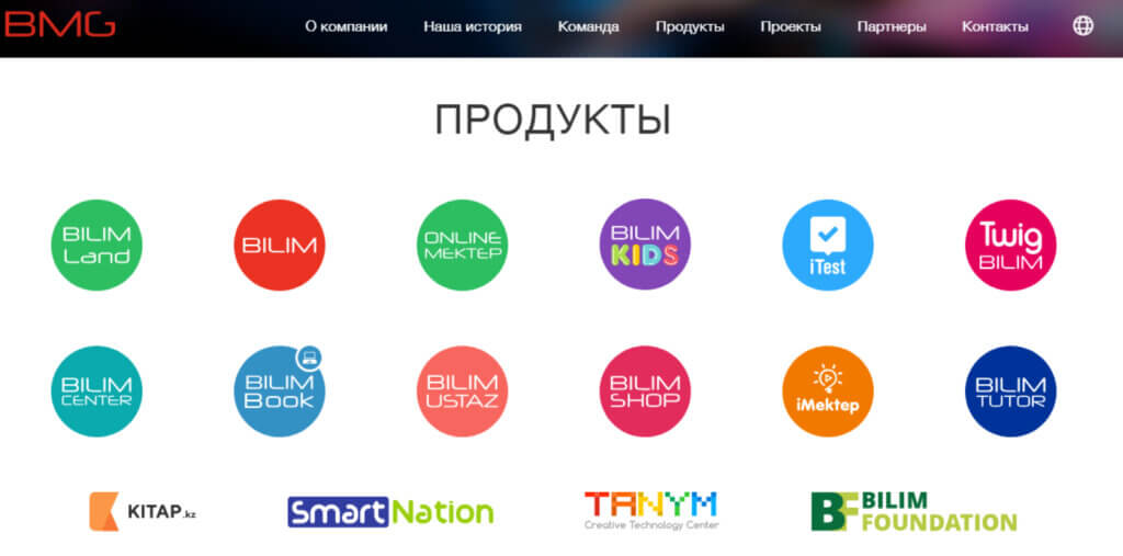 Продукты на платформе Bilim Media Group